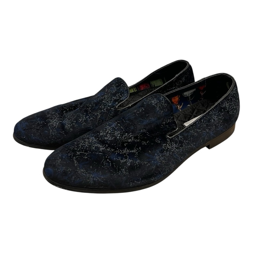 Paisley and Gray men's velvet loafers Size 11